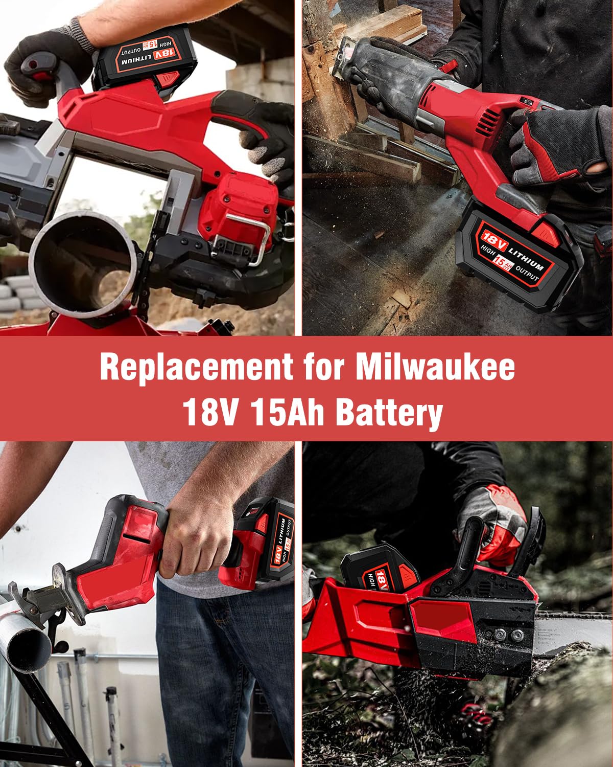 HOCHSTERN Milwaukee 18V 15Ah packaging and storage ready.
