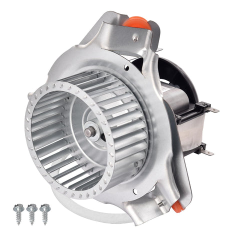 Hodflop draft inducer motor with blower wheel improving furnace airflow efficiency