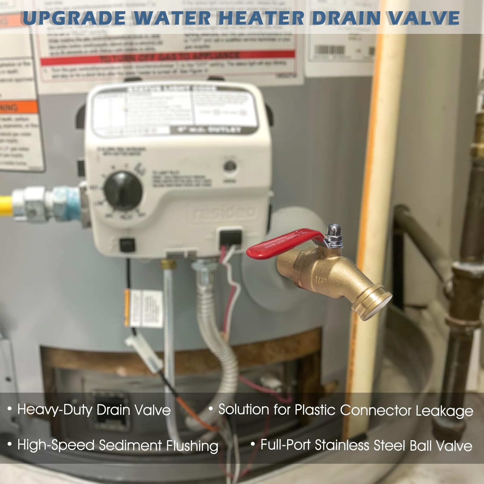 Hoeine lead-free brass body promotes safe use with drinking water systems
