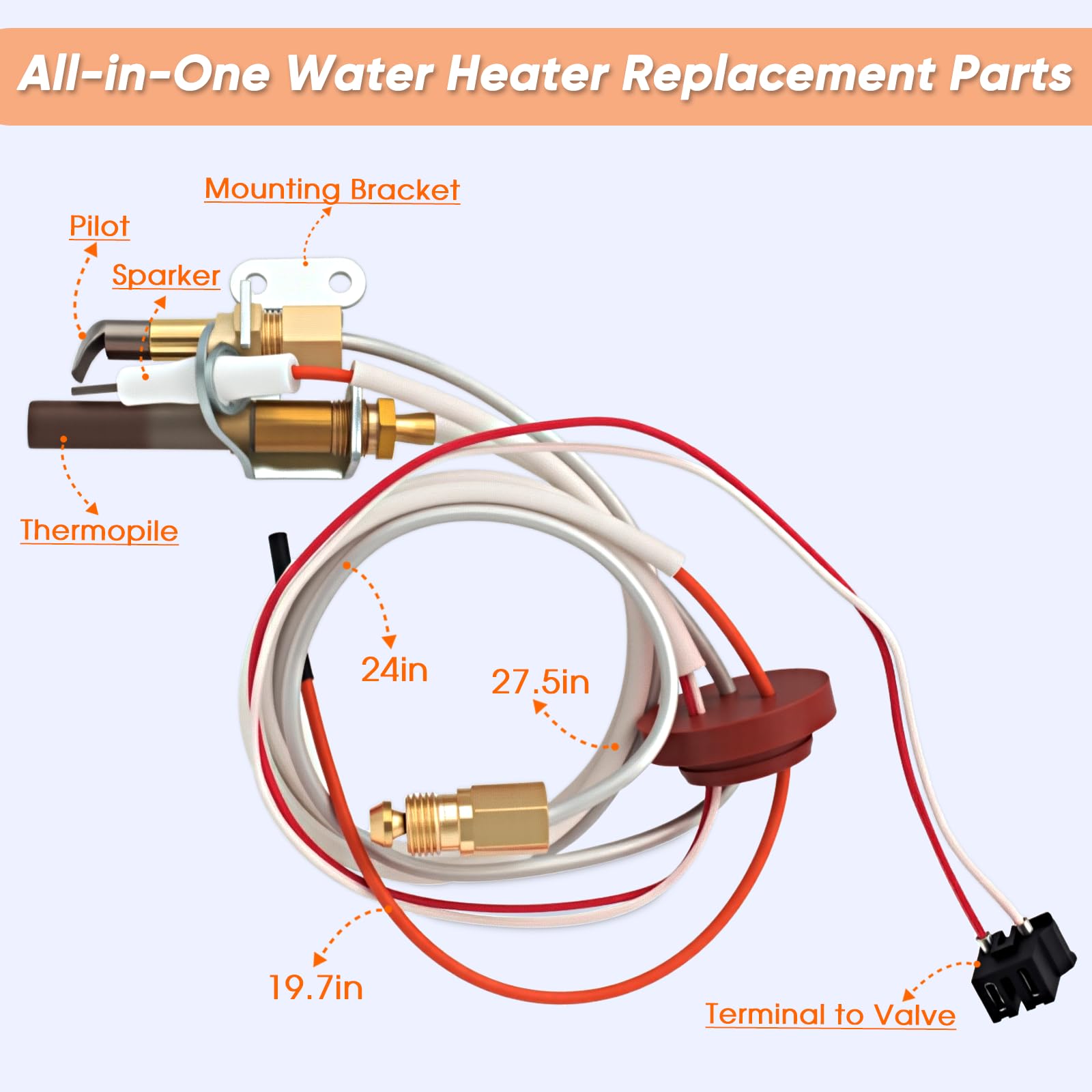 Hoeine pilot assembly SP21059 kit simplifies Rheem-compatible repairs and reassembly