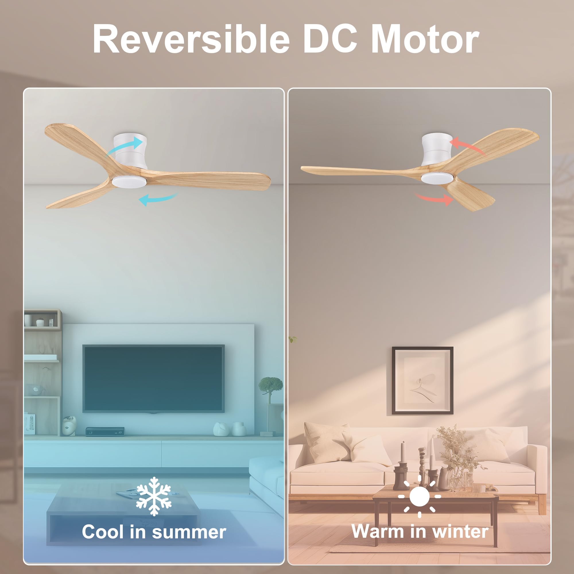 Easy installation guidance for Hoenofly flush mount ceiling fan