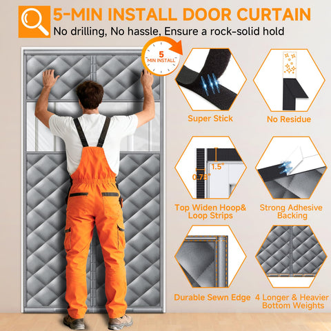 HOFUDON 29 magnet pairs enable quick auto-close and seal.