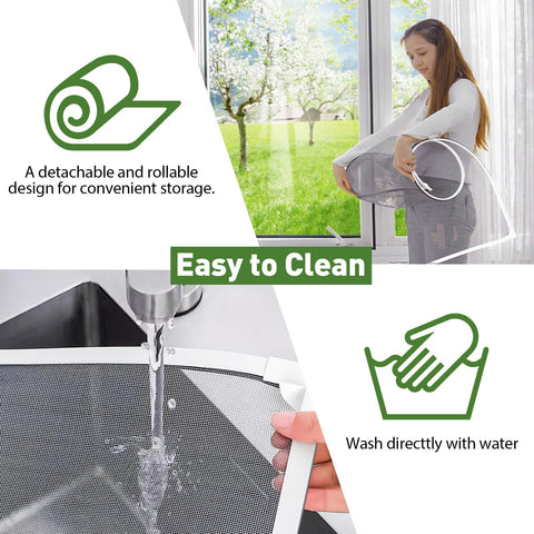 HOFUDON replaceable mesh allows simple cleaning and maintenance.