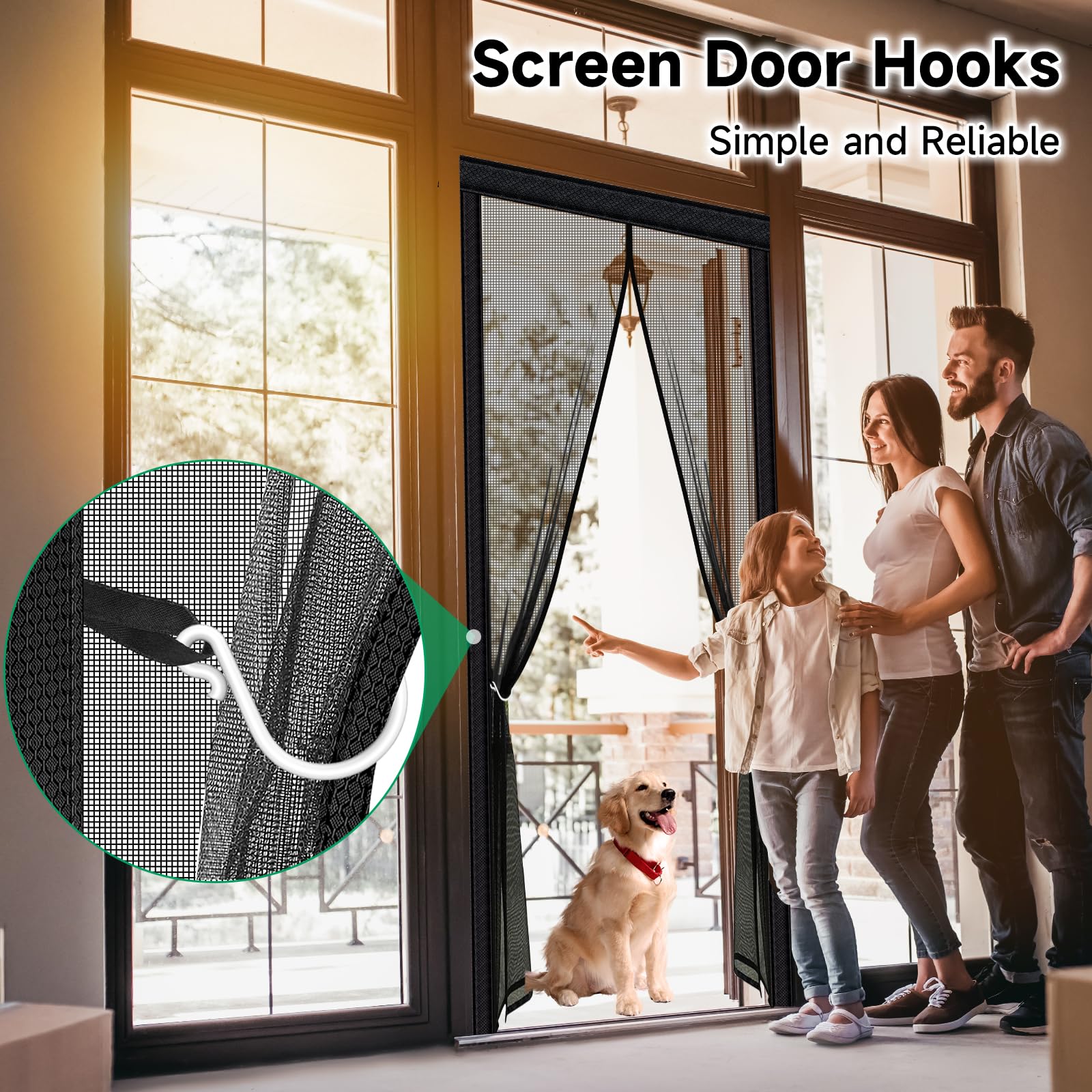 HOFUDON single-door screen ideal for patios and entryways.
