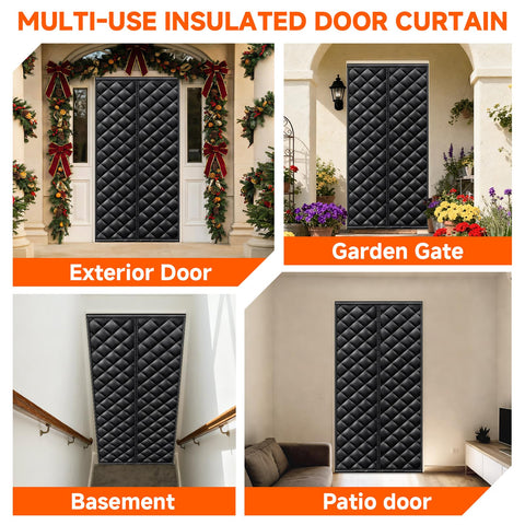 HOFUDON door curtain on front or back entry for porch use
