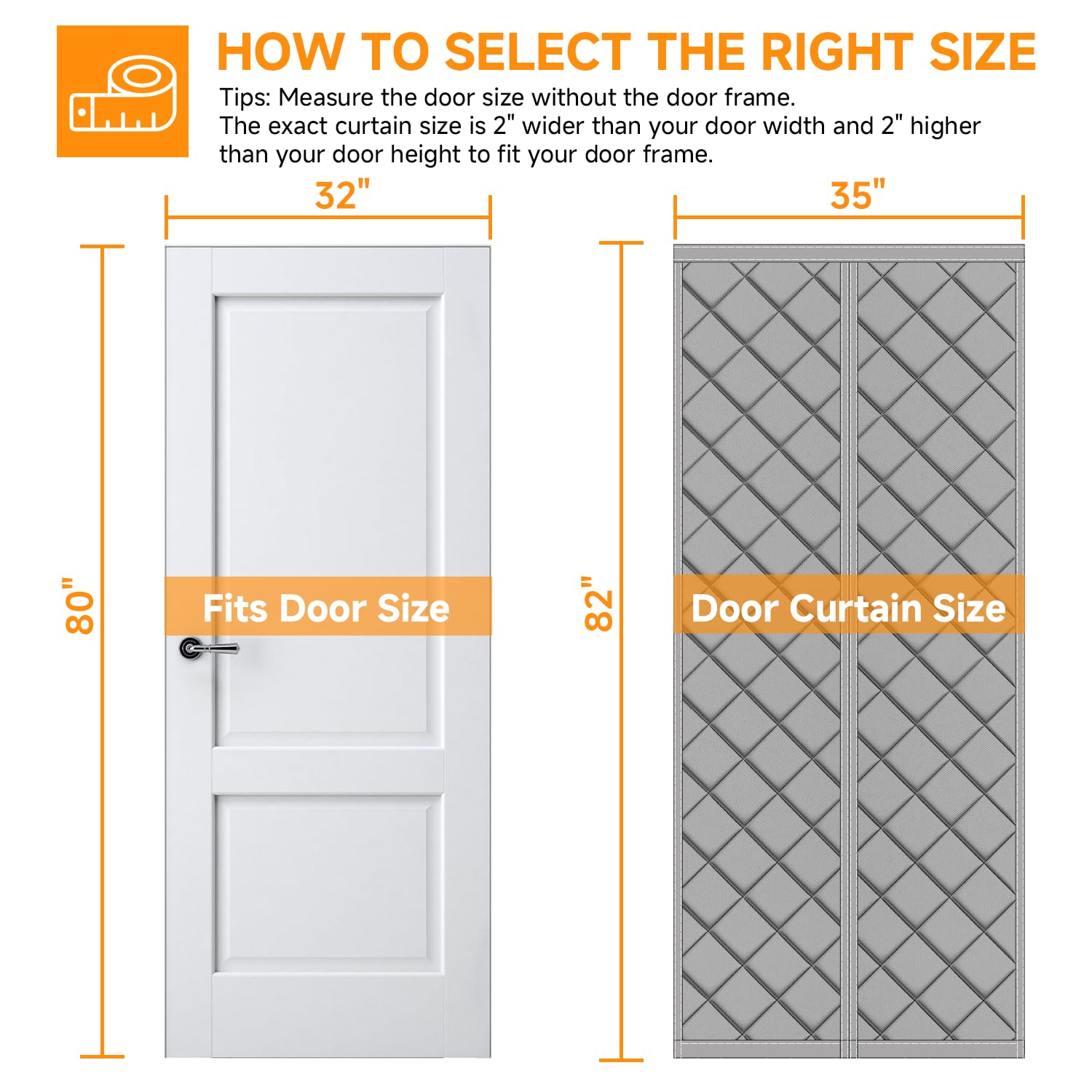 HOFUDON insulated door curtain delivering winter coverage and privacy