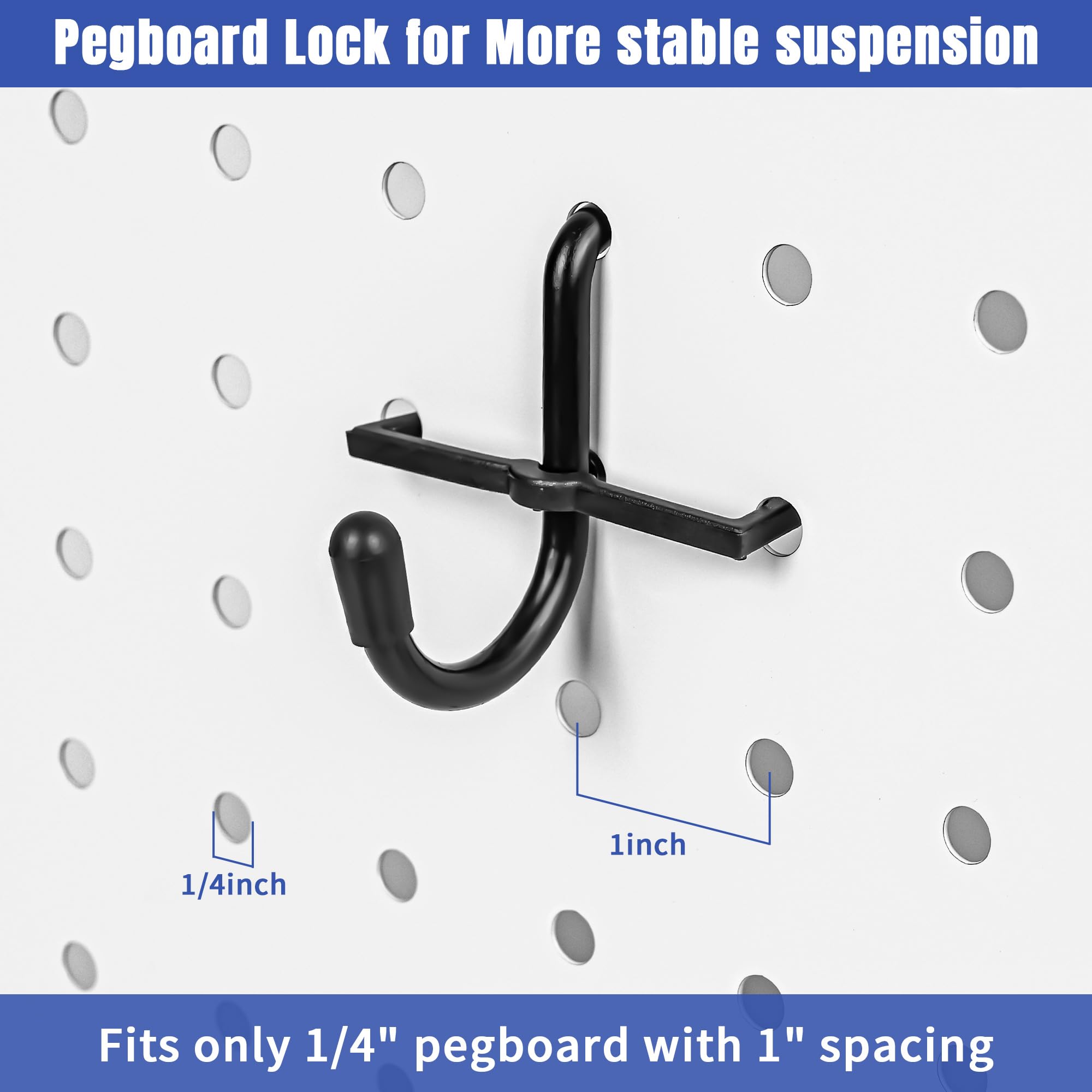 Hogurity heavy-duty hooks set with matte black finish and corrosion resistance