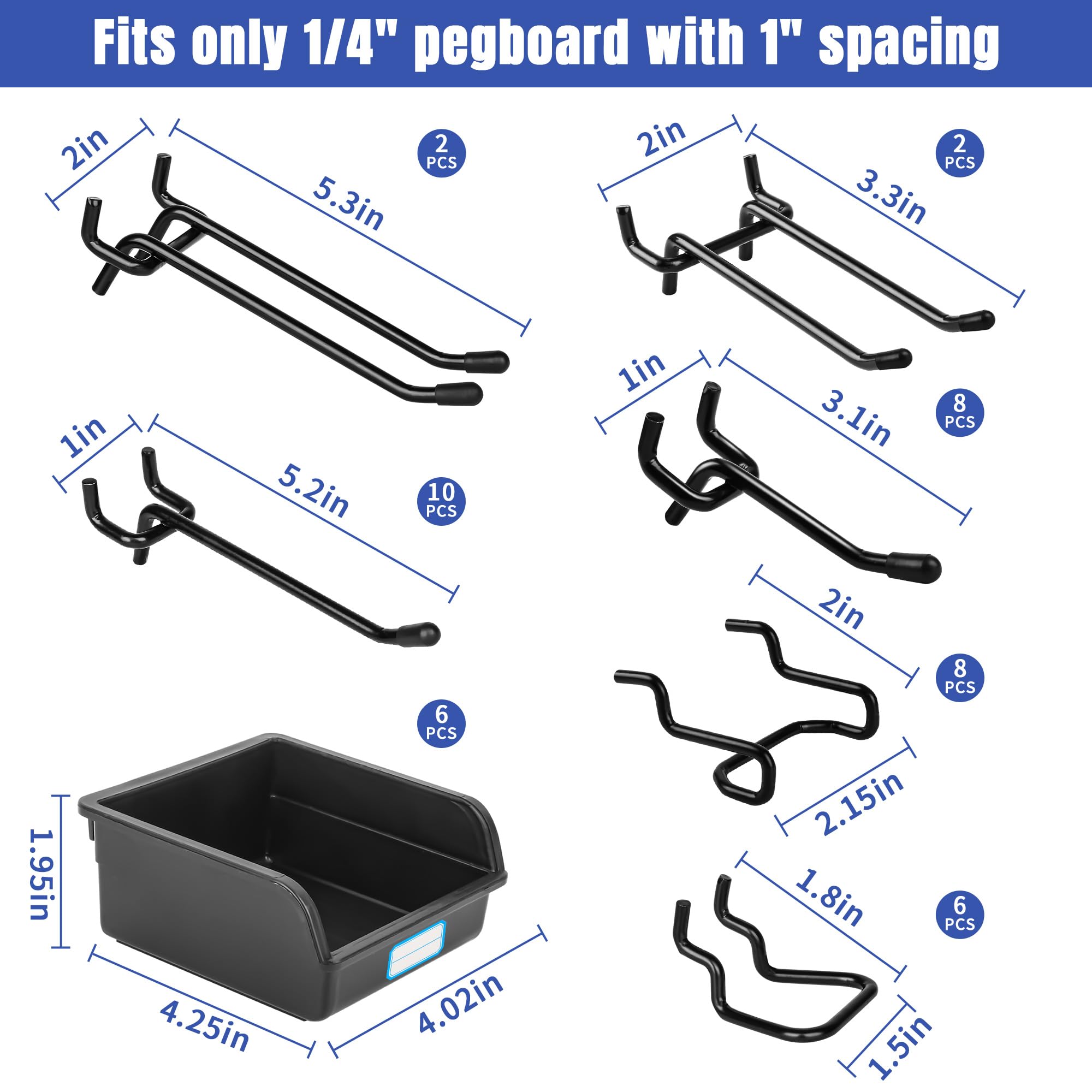 Hogurity peg lock system close-up showing secure pegboard fasteners