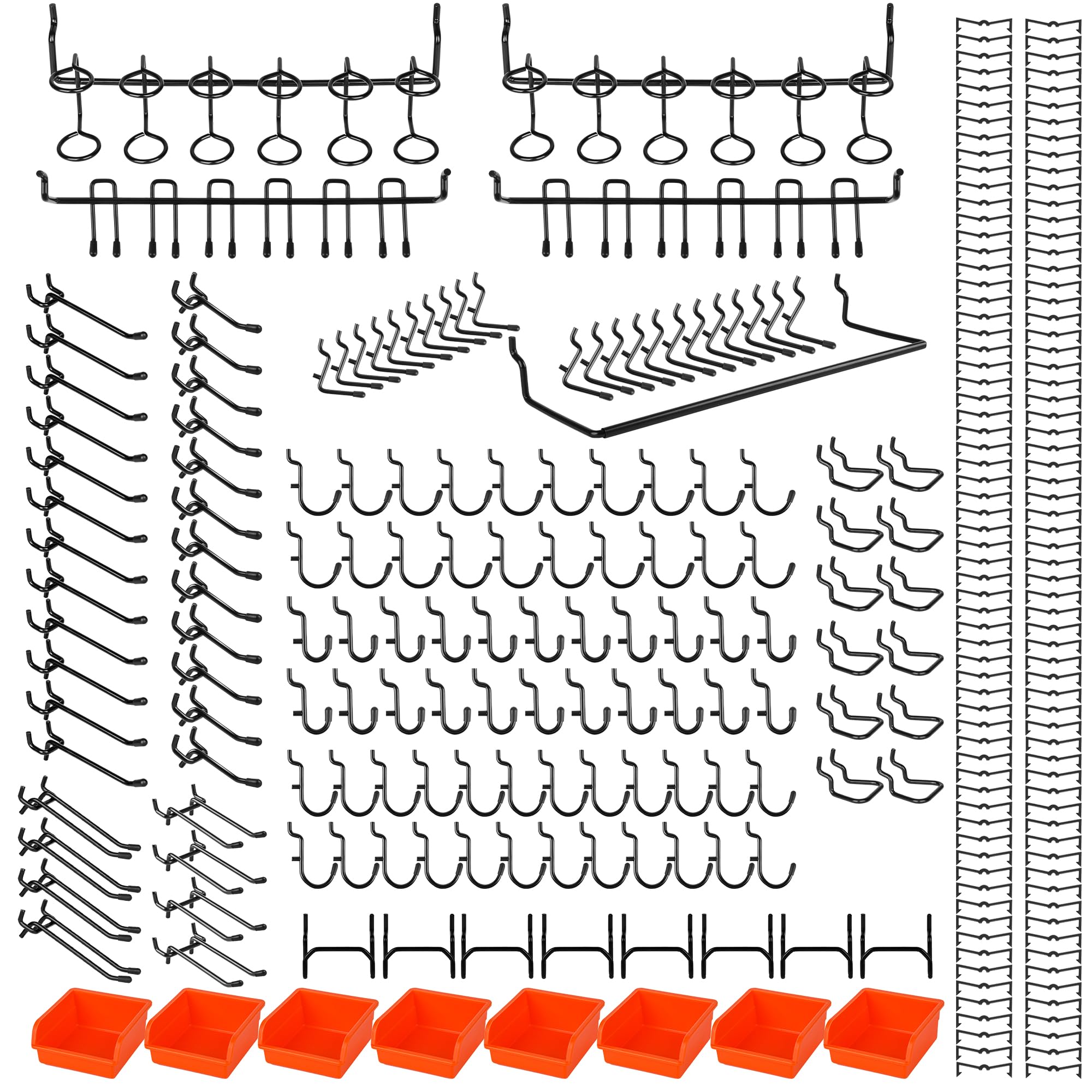 Hogurity pegboard hooks with 0.2 inch thickness provide robust, secure tool hanging.