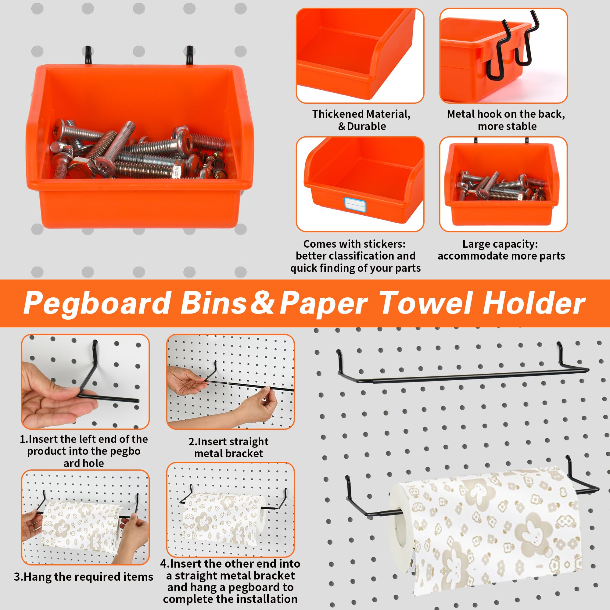 Hogurity stabilizing nails minimize wobble during use.