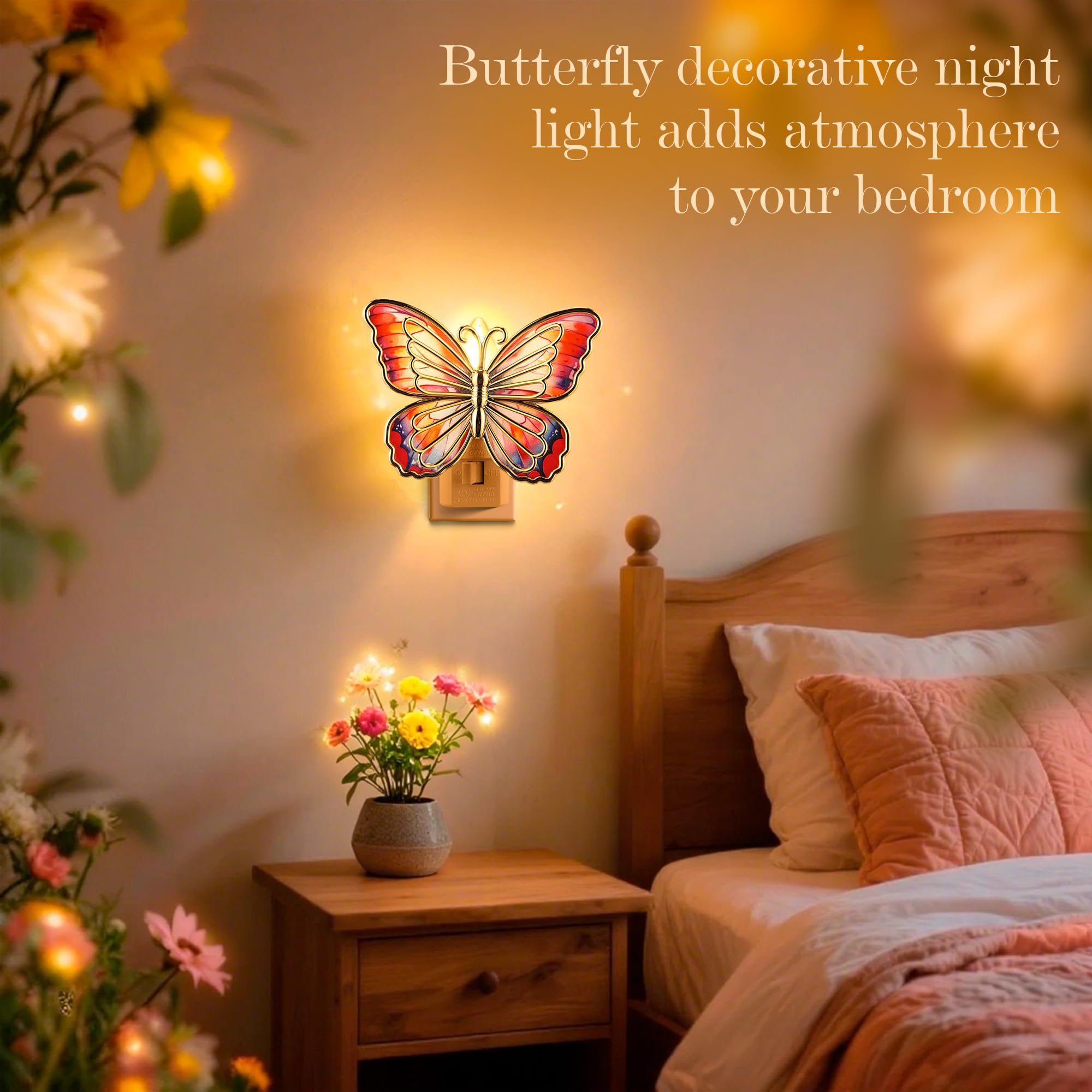 Hohean Night Light features a 360-degree swivel plug for versatile placement.