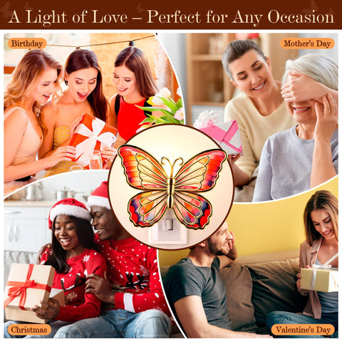 Hohean Butterfly Night Light makes a thoughtful gift for birthdays or holidays.