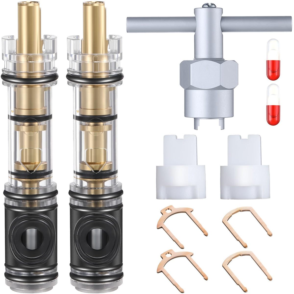 Hohean dual‑seal cartridge for Moen 1225/1225B provides quick bathroom repairs