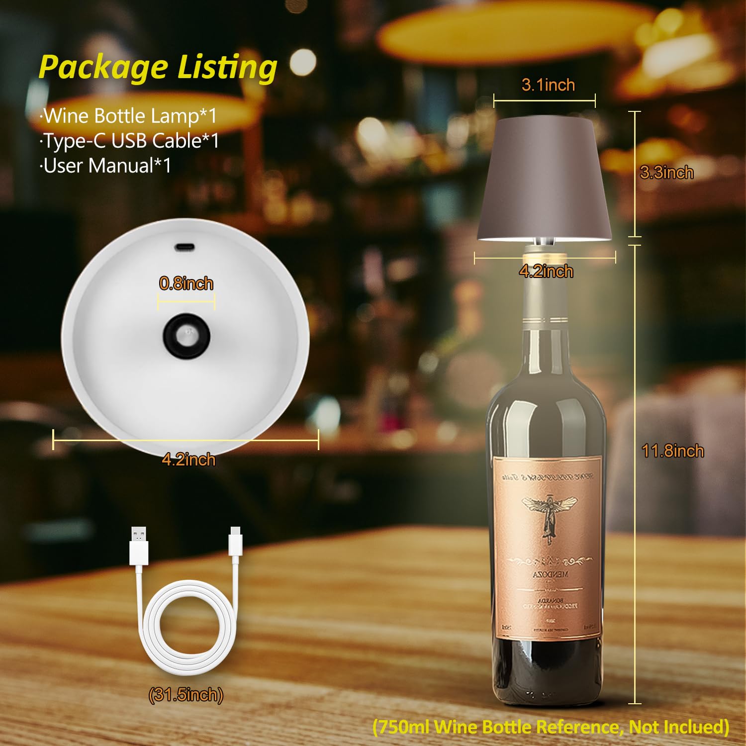 Hoide 2025 bottle-light delivers stable glow by filling a bottle with weight for balance.