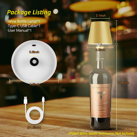 Hoide bottle lamp creates ambient lighting for bars, homes, or cafes.