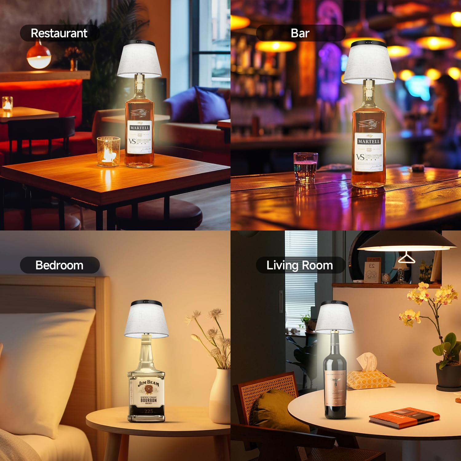 Hoide bottle lamp outdoor-ready IP54 aluminum build withstands weather