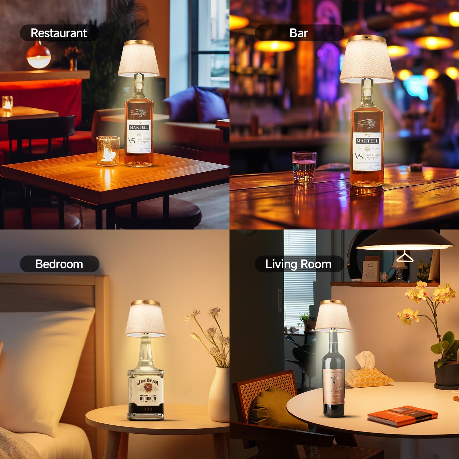Hoide Bottle Lamp IP54 waterproof for light rain outdoors.