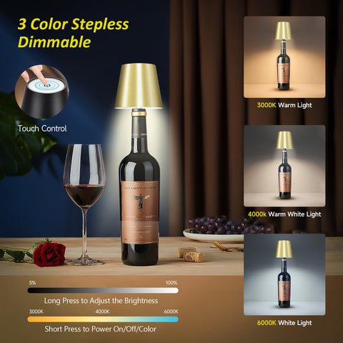 Hoide bottle lamp silicone adapter fits diverse bottle shapes for stable placement