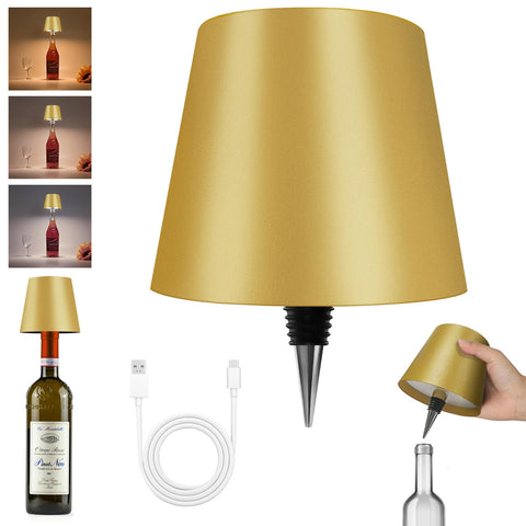 Hoide bottle lamp with silicone adapter enables versatile fitting for various bottles.