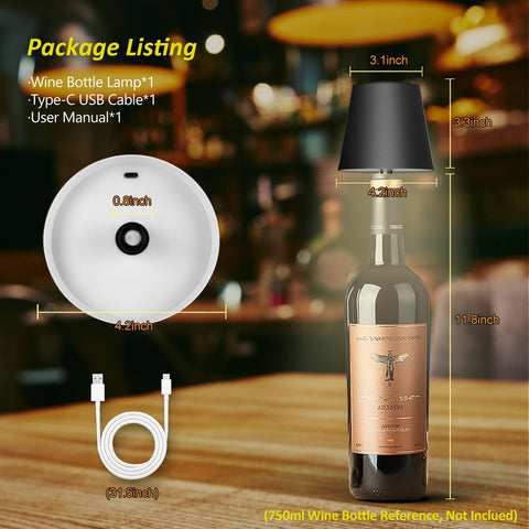 Gift-ready Hoide lamp for wine lovers and décor enthusiasts.