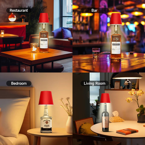 Hoide wireless bottle lamp suitable for indoor and outdoor ambience.