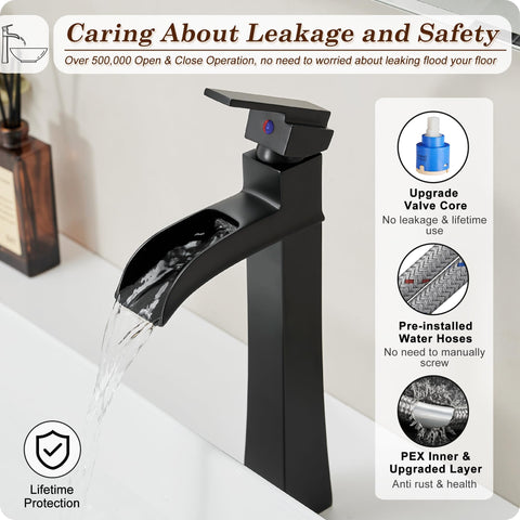 HOIGY deck-mount design fits most vessel sink setups