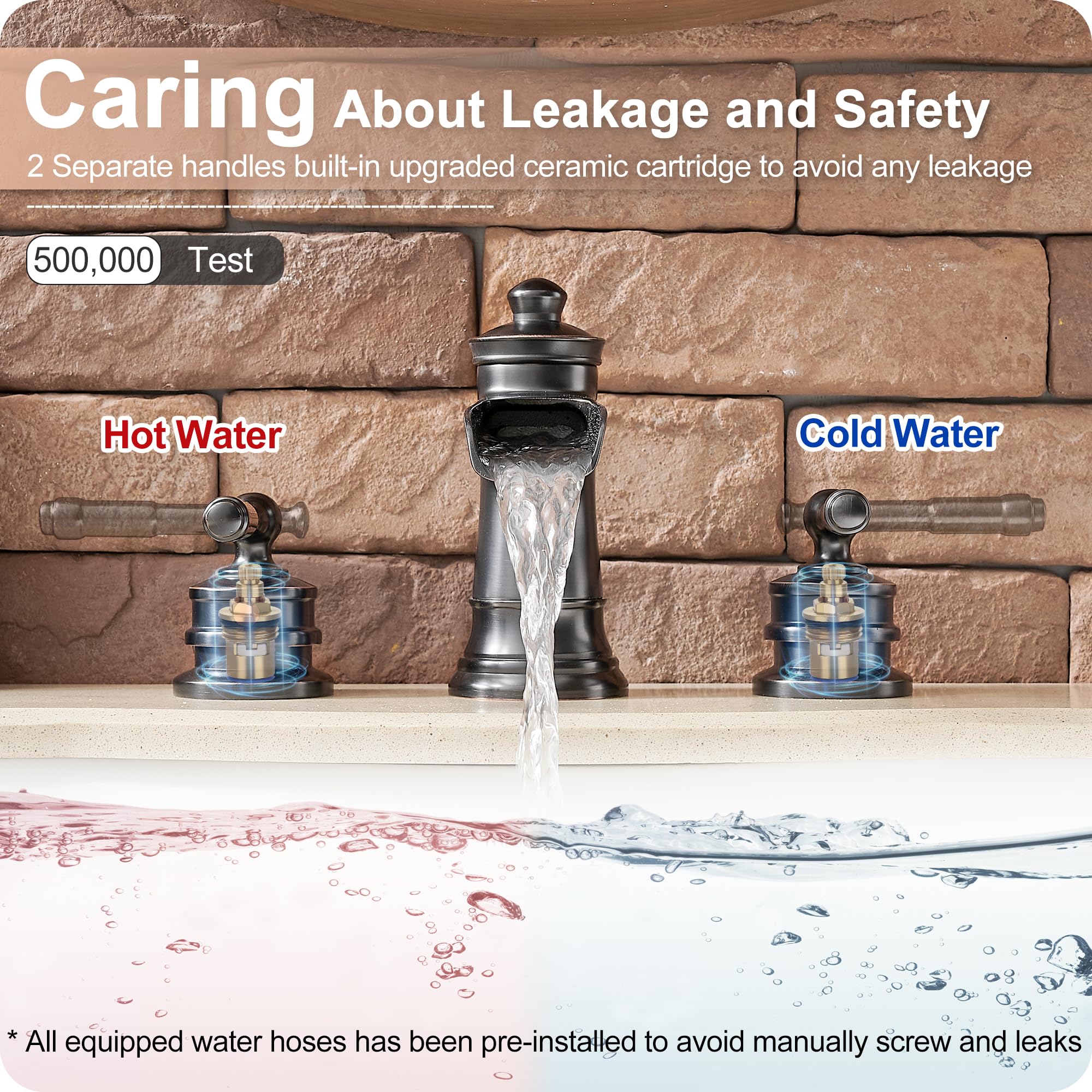 HOIGY durable ceramic cartridge minimizes leaks in daily use