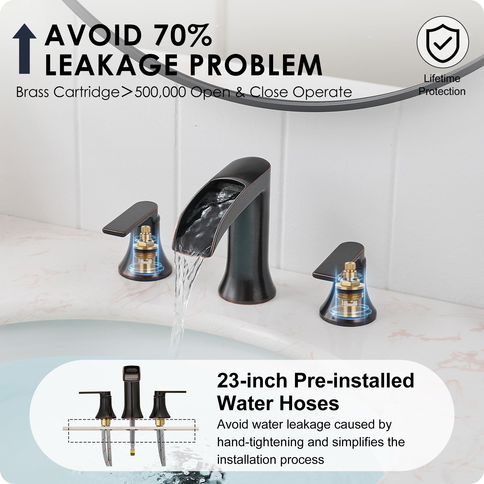 HOIGY lead-free brass faucet supports safe daily use.