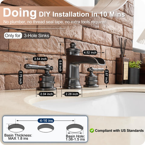 HOIGY pop-up drain with overflow installation is easy