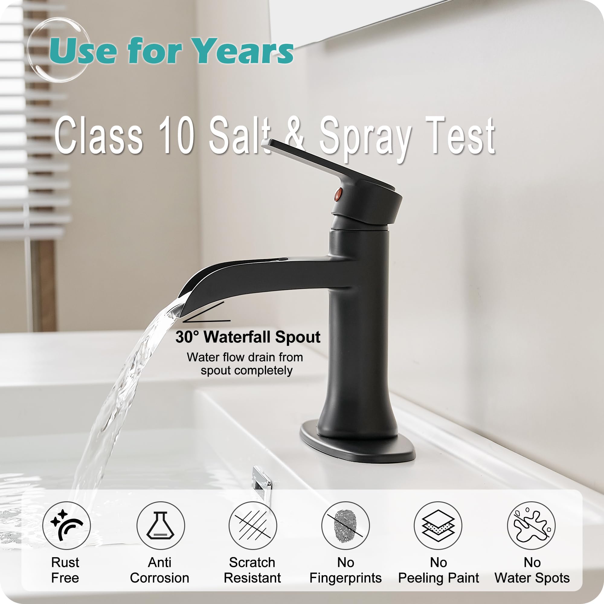 HOIGY pop-up drain with overflow for easy cleaning and overflow protection