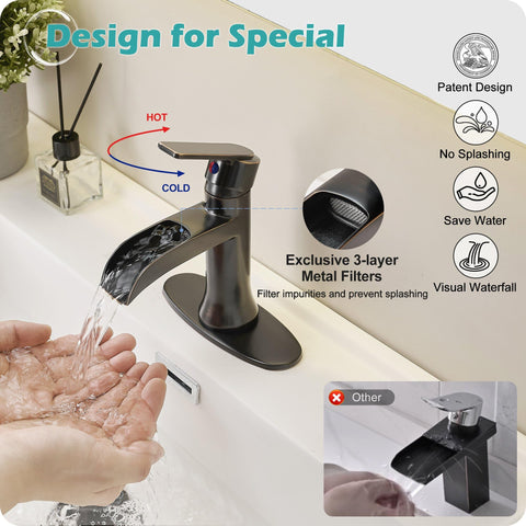 HOIGY pop-up drain with overflow keeps space tidy and easy to clean.