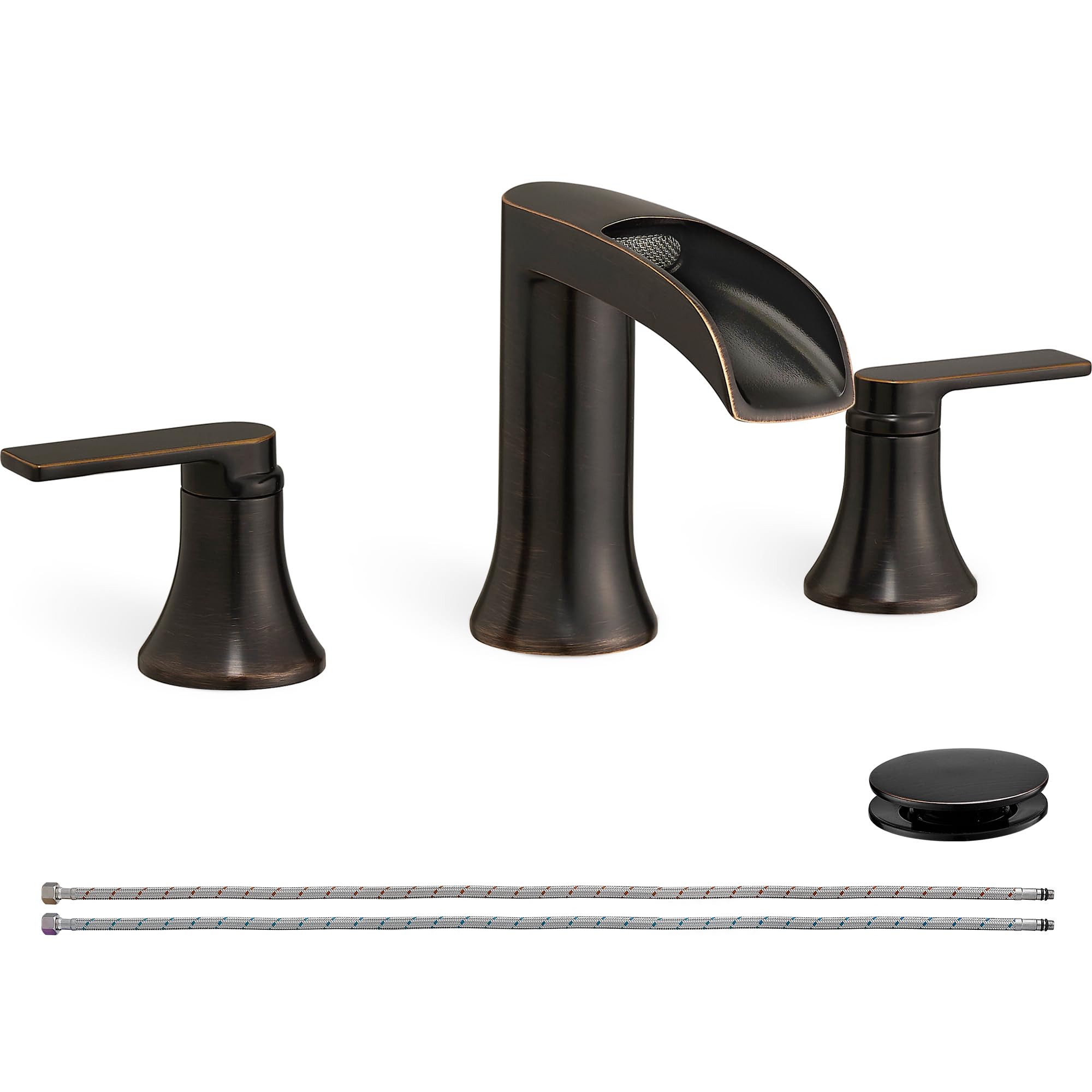 HOIGY waterfall spout faucet with gentle spa-like flow for a bathroom.