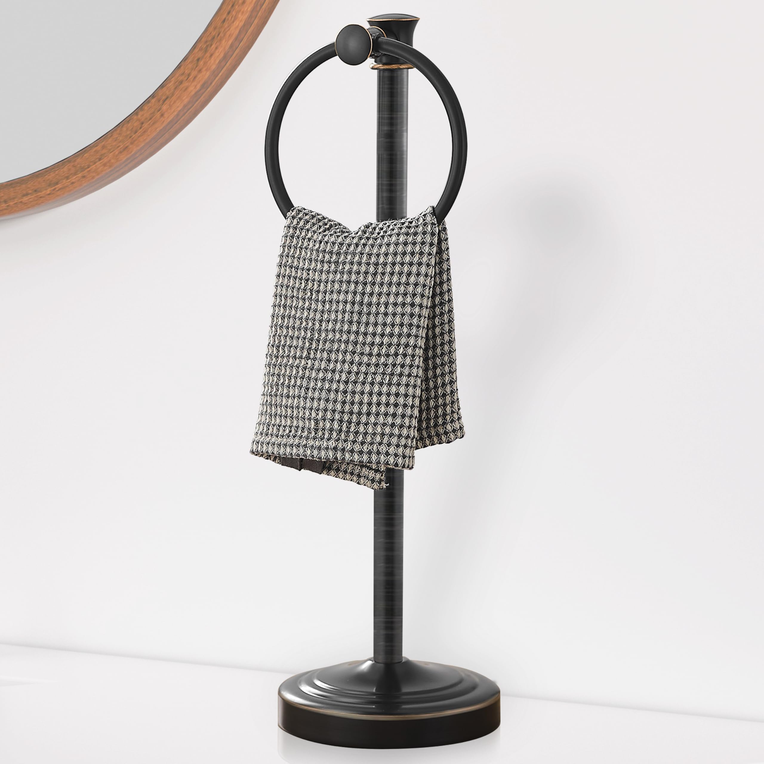 Hoimpro 17-inch stand towel holder with space-saving free-standing design for any bathroom or kitchen