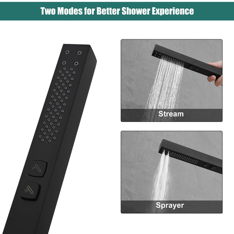 Hoimpro 2-in-1 handheld shower allows quick mode switching
