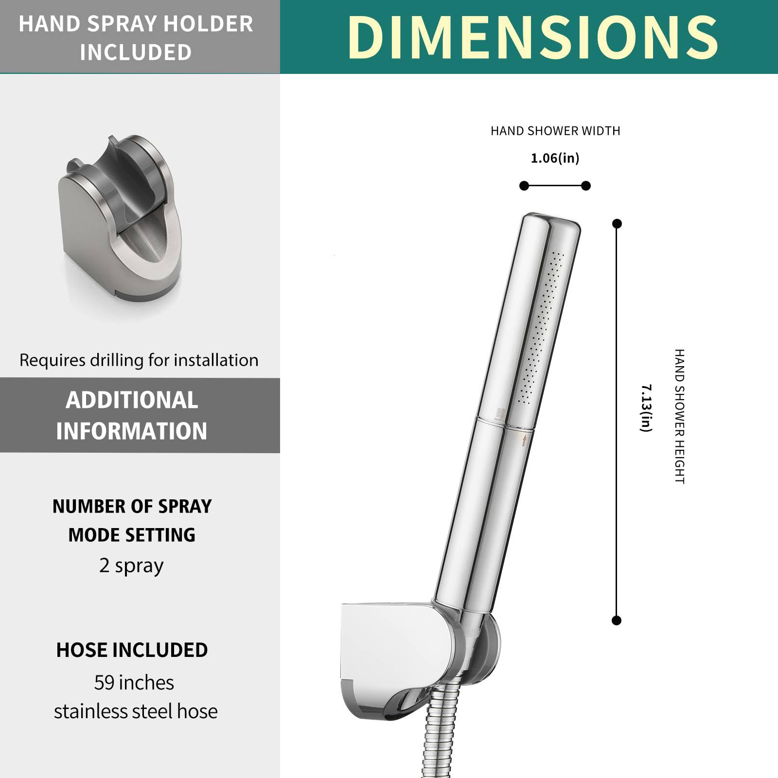Hoimpro chrome brass construction resists corrosion for durable daily use