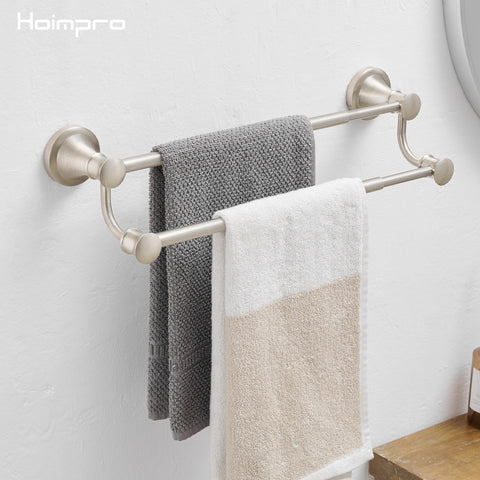Hoimpro daily use towel hanger supports multiple towels in busy homes.
