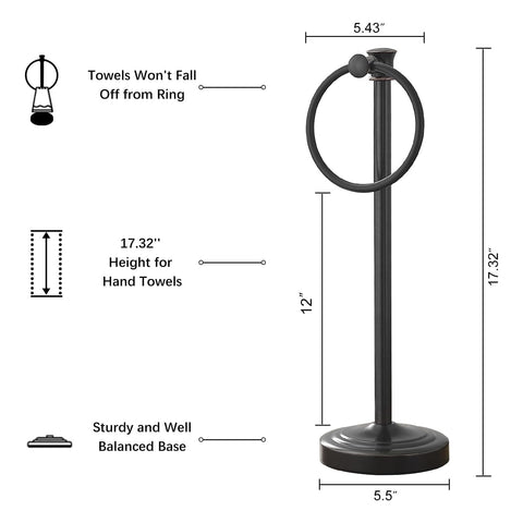 Hoimpro free-standing towel rack convenient for apartments and dorms