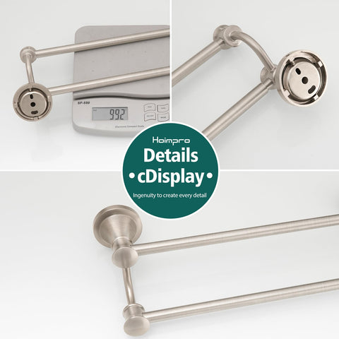 Hoimpro hotel style bathroom accessory adds elegance and organization.