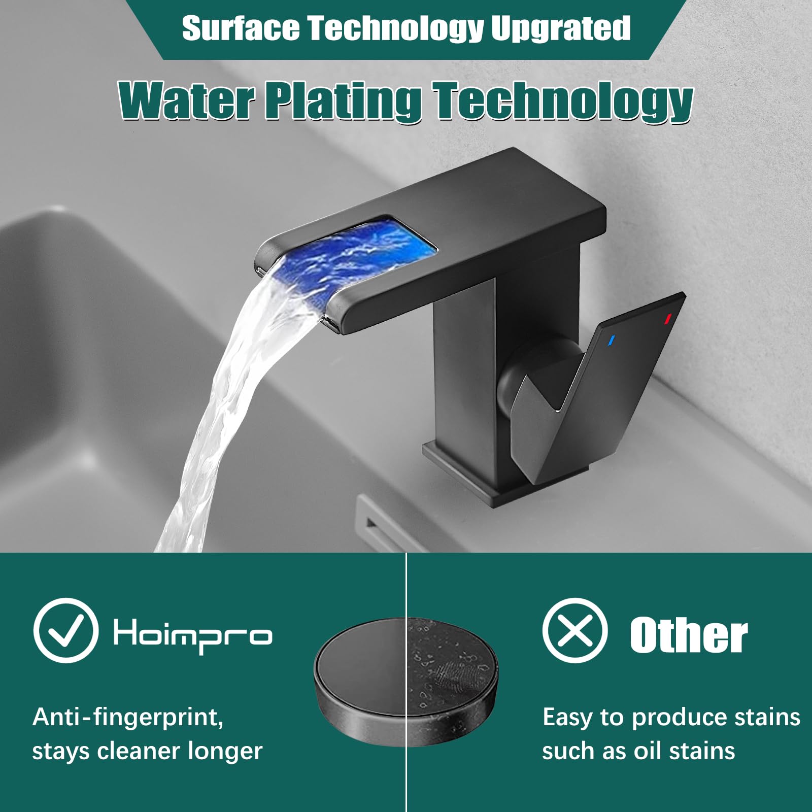 Hoimpro single-handle side control for precise flow and temperature