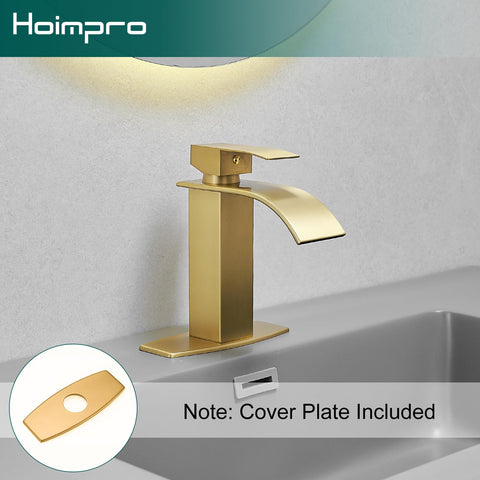 Hoimpro quiet waterfall outlet reduces splash and noise
