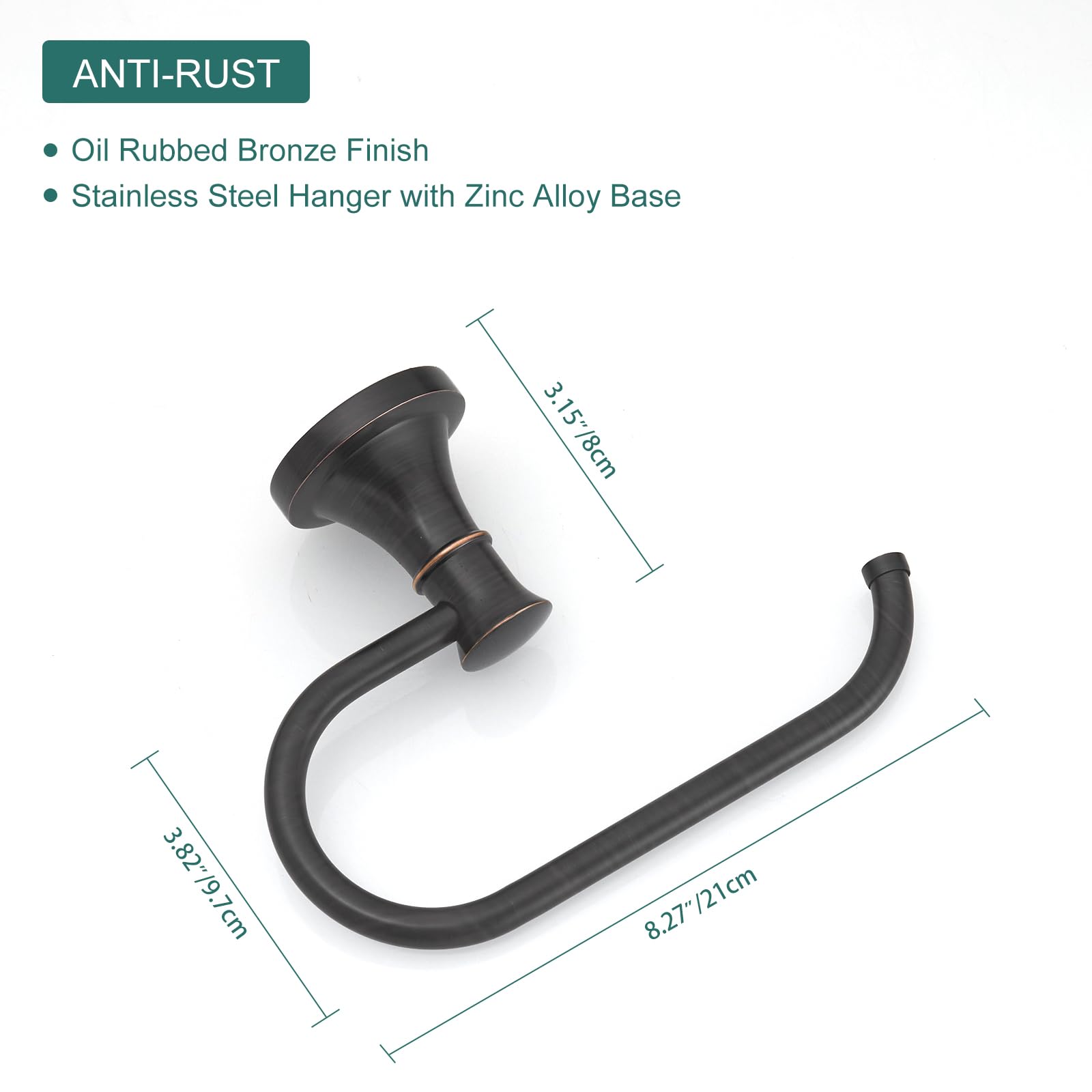 Hoimpro oil rubbed bronze detailed finish close-up showcases modern design