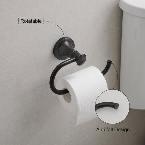 Hoimpro oil rubbed bronze hardware set shown together for a cohesive bathroom update