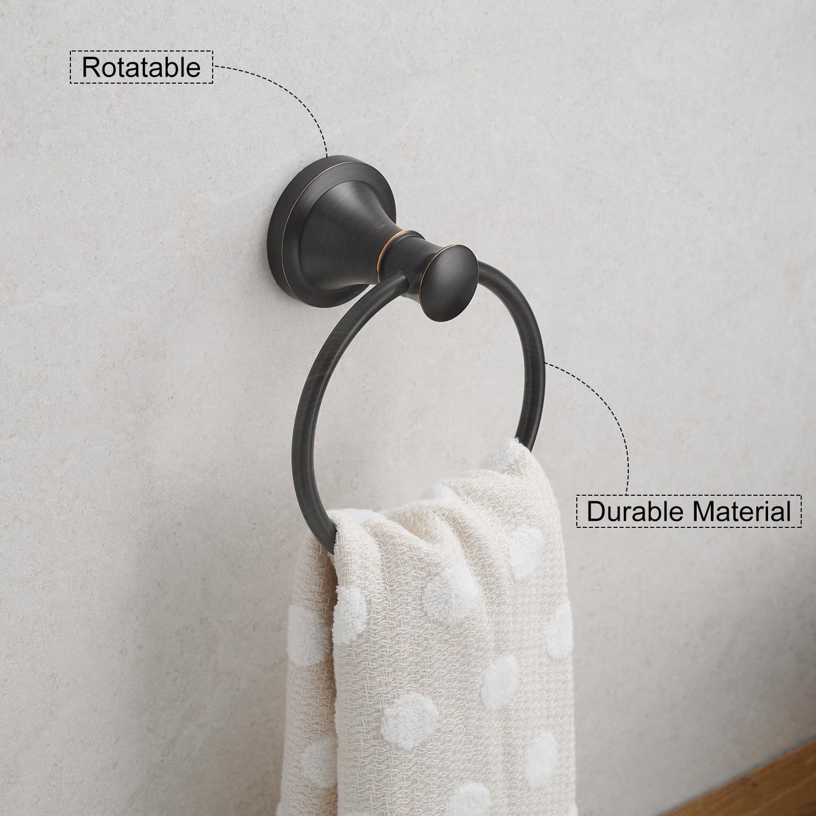 Hoimpro oil rubbed bronze wall mount brackets provide secure installation and stable use