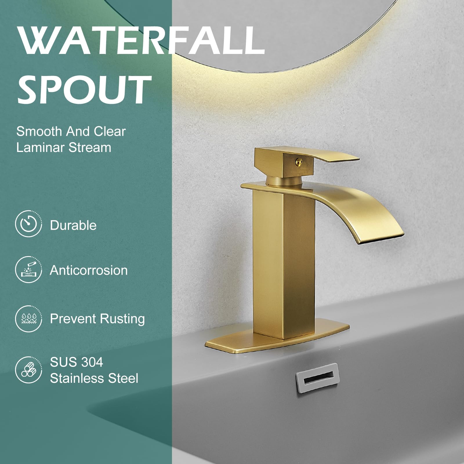 Hoimpro pop-up drain included for easy waste management