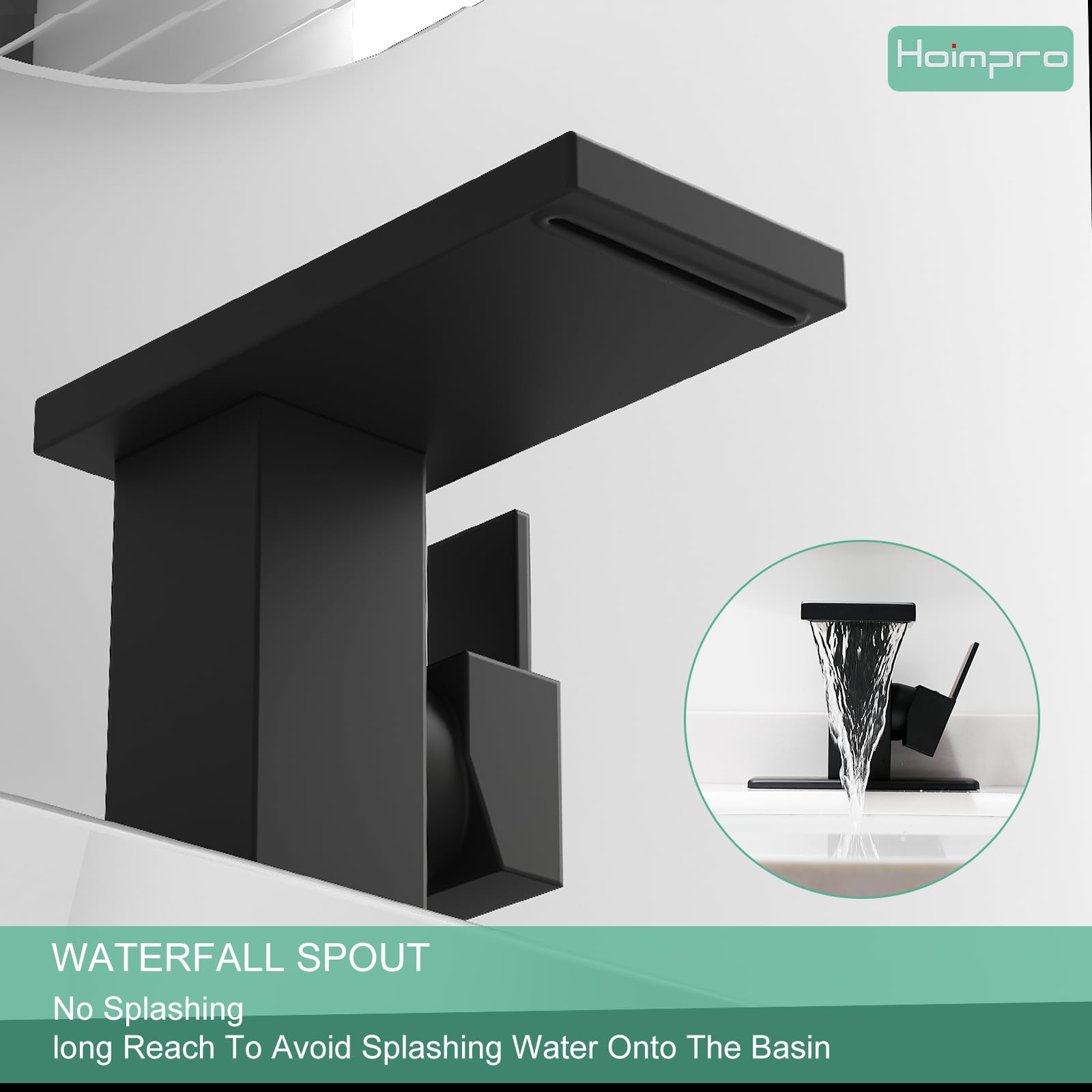 Hoimpro stainless steel body resists rust in humid bathrooms