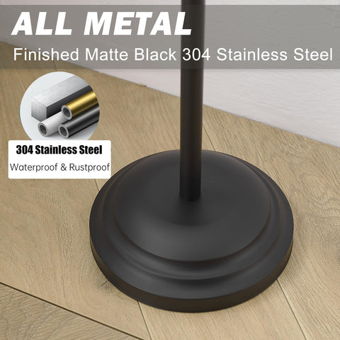 Hoimpro SUS304 stainless steel construction ensures durable, corrosion-resistant bathroom hardware.