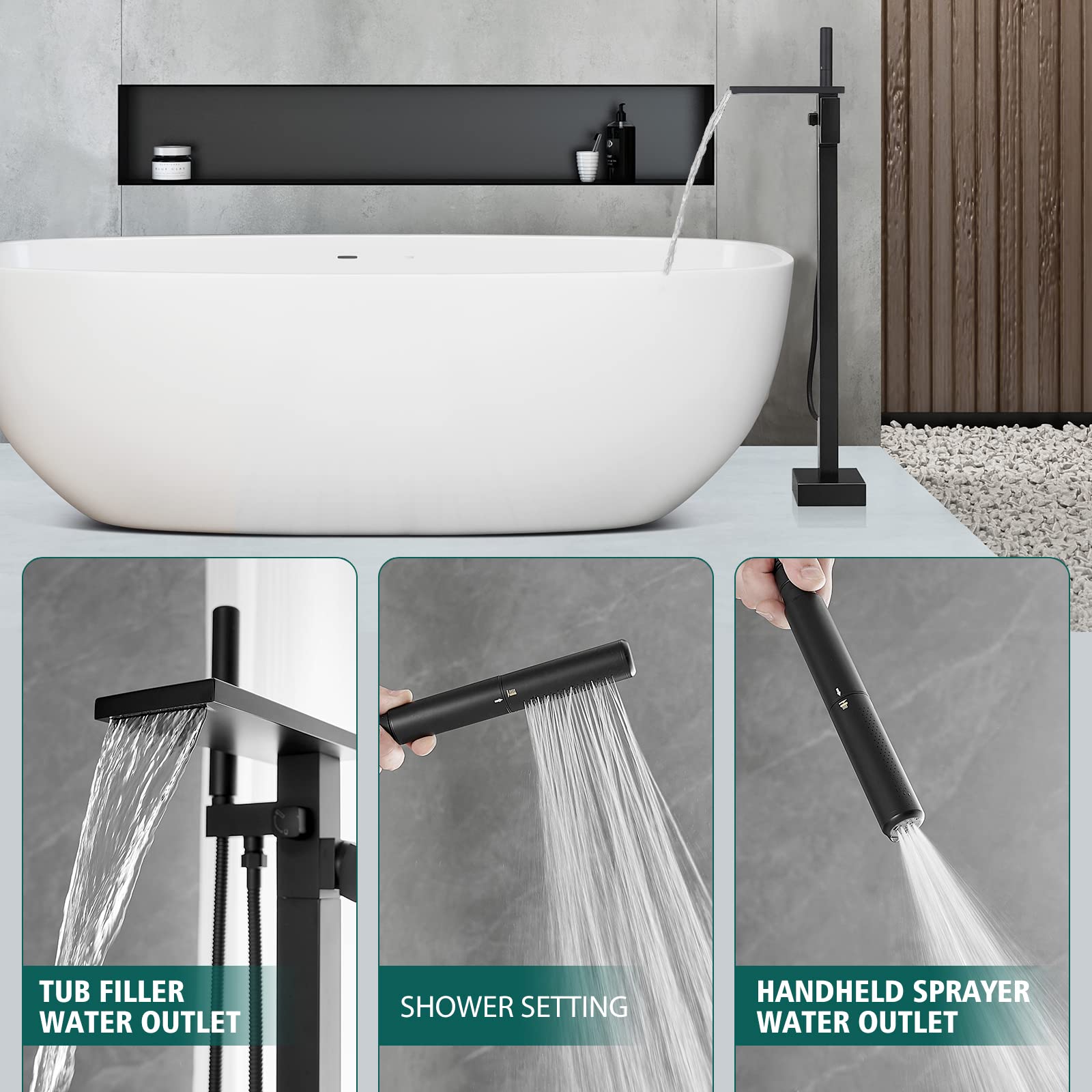 Hoimpro brass-assembly ensures durable performance and a premium bath hardware look.