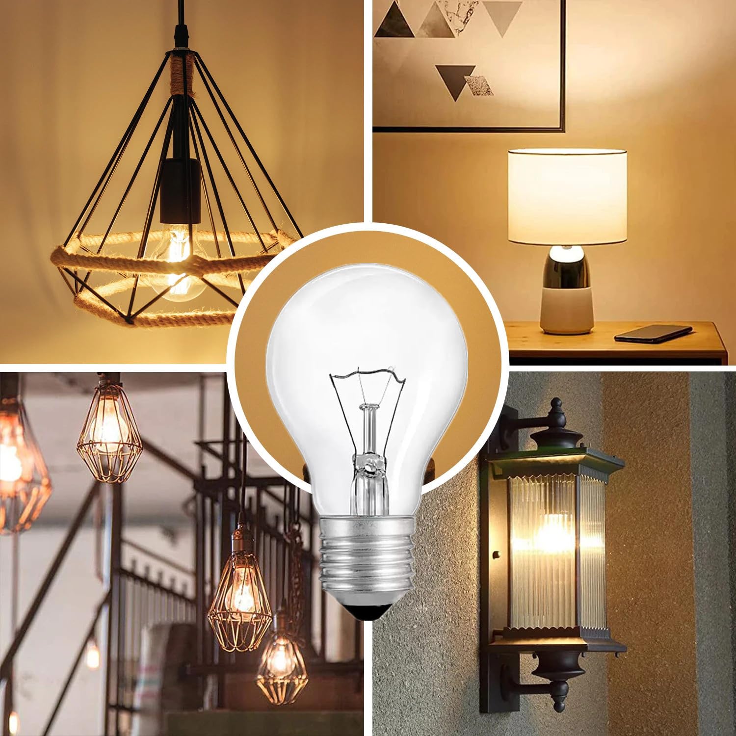 Hoimuv crystal-clear A19 bulb with 2700K warmth
