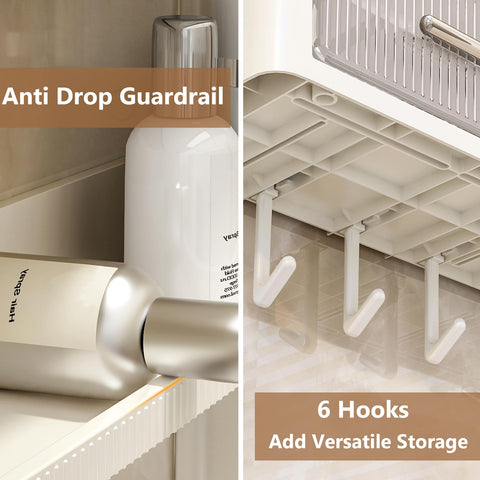 Hoiwio rust-resistant wipe-clean surface for easy bathroom maintenance