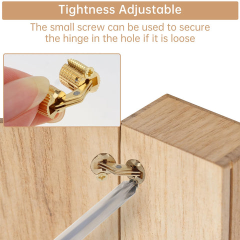 HOJLKLD concealed hinges on a jewelry box demonstrate clean, professional craftsmanship.